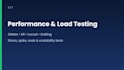 do test automation, API and load testing with java, python and reports