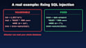 fix PHP website security vulnerabilities, sql injection and XSS
