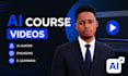 create ai elearning course videos