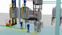 create 3d manufacturing animation, 3d factory animation, 3d chemical animation