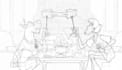 do 2d traditional animation frame by frame character animated hand draw