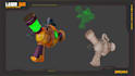 create stylized 3d game props with custom textures