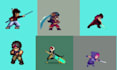 create high quality 2d pixel art nsfw pixel art sprite sheet pixel 2d animation