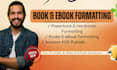 paperback formatting, ebook formatting, kindle formatting, amazon kdp publishing