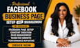 create and setup facebook business page