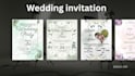 design elegant watercolor wedding invitation