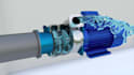 create 3d centrifugal pump animation, 3d mechanical equipment engineering video