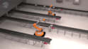 create 3d industrial automation robotic system machinery manufacturing process