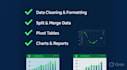 clean, format, split, and merge excel data