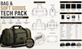 create a professional bag and soft goods tech pack