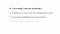 professionally summarize your PDF, article, or video fast