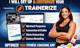 set up trainerize fitness coaching app, customize trainerize