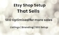 professionally set up and brand your etsy shop