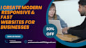 create a responsive website using HTML, CSS,  and javascript