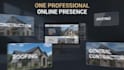 design modern construction, hvac, roofing and contractor website with SEO