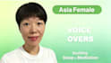 record soft female voice over affirmations and meditations