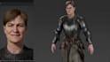 create a game ready 3d character with rigging and pbr textures