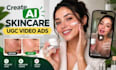 create skincare video ads