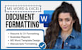 do microsoft word document formatting document editing ms word template design