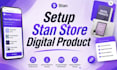setup stan store digital product gunroad payhip etsystore