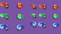 create pixel art character animation, sprite sheet 8bit 16bit 32bit for games