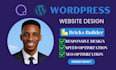 design professional wordpress website using brick builder