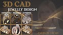 create 3d cad jewelry, custom rings, renderings, and 3d printing