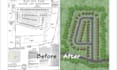 permit site plan of subdivision layout rendering in adobe photoshop