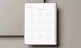 design custom minimalist monthly printable planner daily weekly journal notebook
