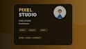 design modern business card and responsive HTML digital card