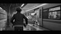 create a cinematic monochrome anime music video