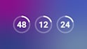 make custom countdown timer animation with alpha channel