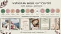 create elegant instagram highlight covers or story templates