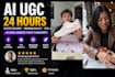 create ugc content in english or spanish ai