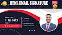 create a custom html email signature and newsletter