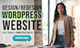 develop a responsive wordpress website design