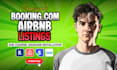 create booking com airbnb listing and do channel manager setup of beds24 smoobu