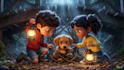 create a cinematic 3d children book trailer for amazon