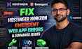 fix hostinger horizon bugs emergent web app errors  supabase issues