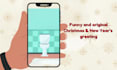 create a funny animated christmas greeting with santa