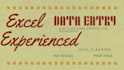 do ms excel data entry specialist