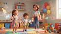 sing a kids song in a kids voice or childs voice