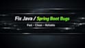 fix java, spring boot, API or backend issues