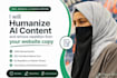 rewrite website copy to sound human and remove repetition