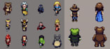 create custom 8 bit 16 bit pixel art character sprite sheet game asset animation