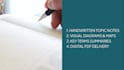 create clear digital handwritten study notes for students