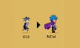 create 2d pixel art character sprite sheet, pixel animation rpg game art