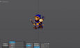 create spine 2d character rigging for 2d game animation, indie games, vtuber rig