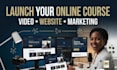 do online course video editing, ai faceless course, design online course website
