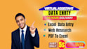 do for you data entry, web research, copy and paste